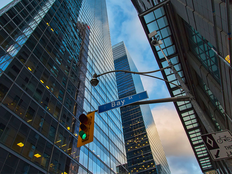 Downtown office buildings Toronto