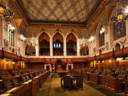 Interior view of the Canada Commons of Parliament