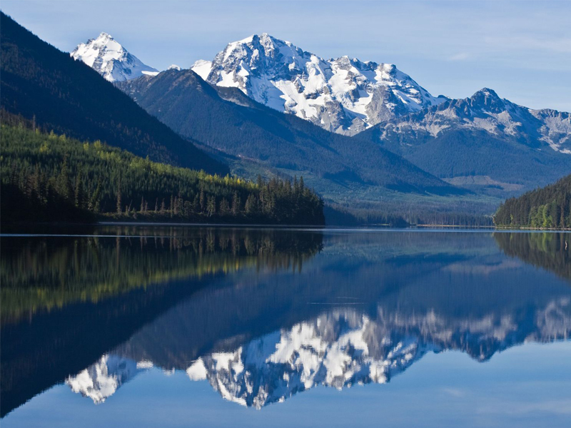Mountain Range in British Columbia`