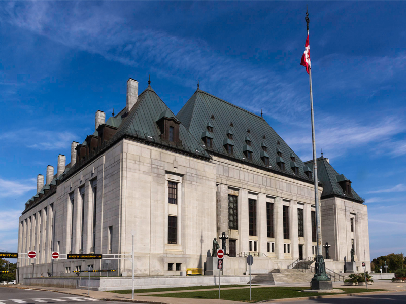 Supreme Court of Canada building in Ottawa