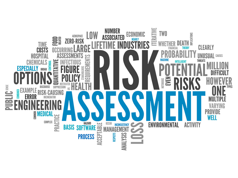 Word Cloud with Risk Assessment related tags`