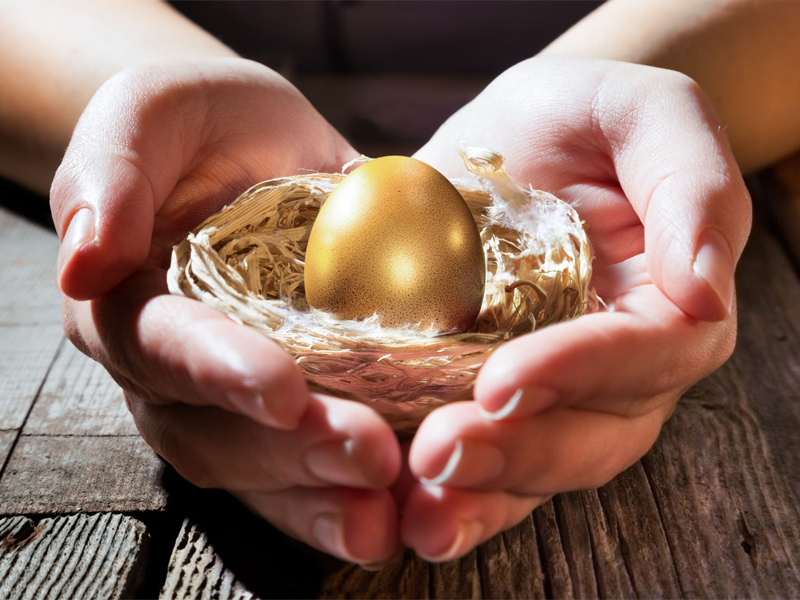 Financial protection for the future, nest egg, retirement savings