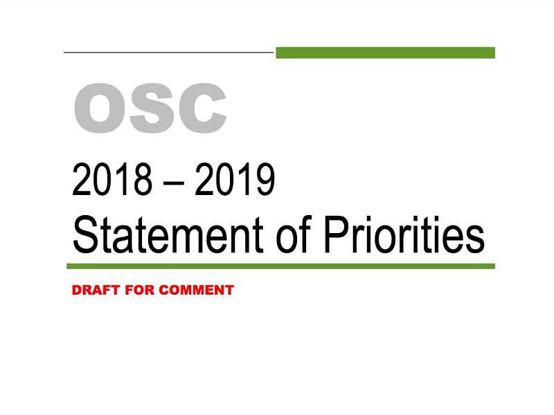 OSC draft stament of priorities cover