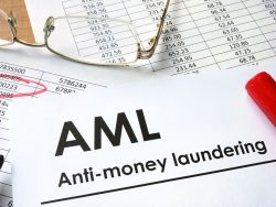 paper with words anti-money laundering