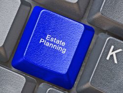 keyboard with hot key for estate planning