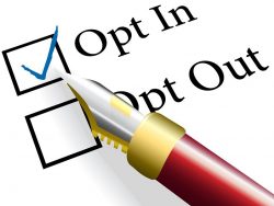 ed fountain pen checks the opt in choice to check mark the option