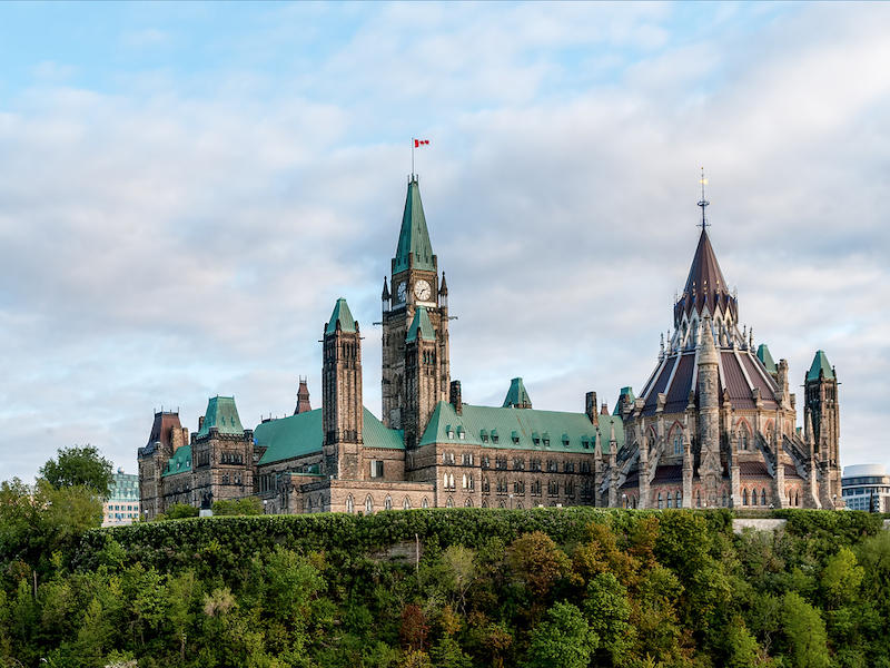 Parliament Hill in Ottawa - Ontario, Canada