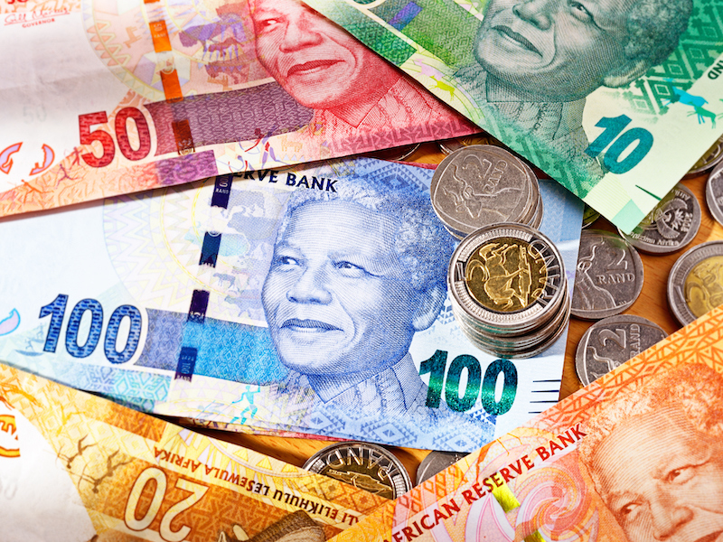 Collage of South African Money