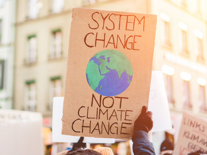 system change not climate change