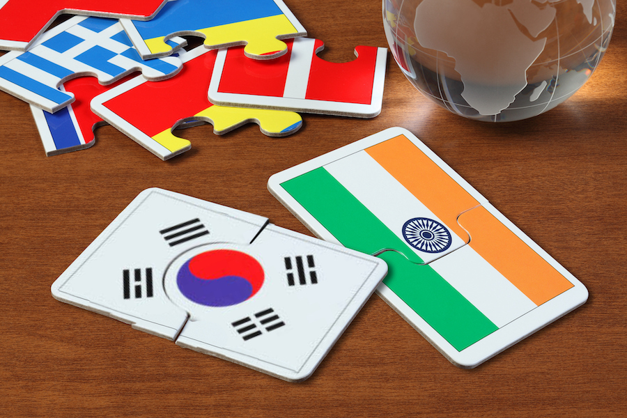 Korea-South Korea puzzle pieces