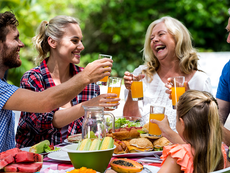 smiling family