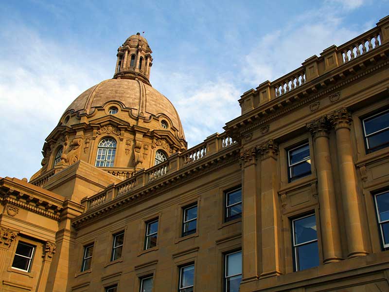 The legislature in Alberta