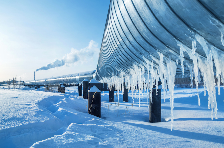 Frozen pipeline