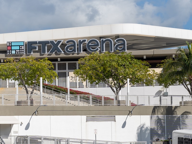 FTX Arena in Miami, FL, USA. stock photo