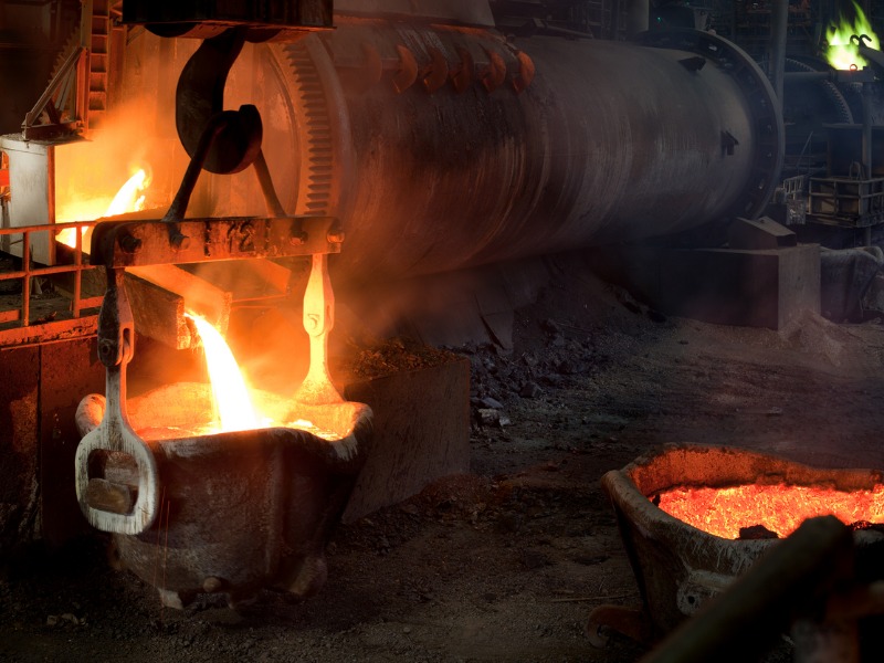 Copper Smelter stock photo