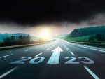 Concept of entering 2023 with uncertainty
