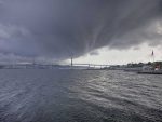 Big storm batters eastern port