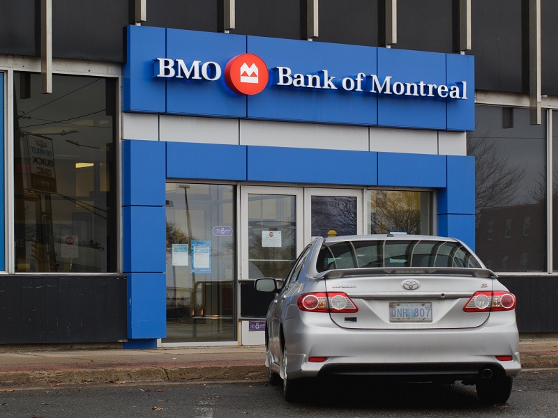 Bank Of Montreal Branch stock photo