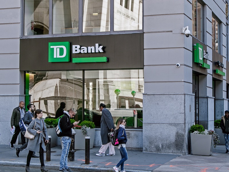 TD bank. stock photo
