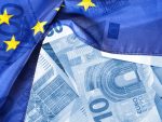 Europe flag and money