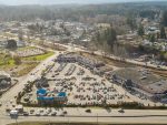 Aerial drone image of 2479-2763 Beverly Street (Beverly Corners Shopping Centre), in Duncan British Colombia.