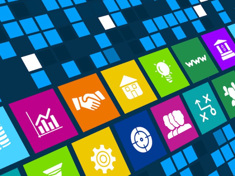 Investment  concept image with business icons and copyspace. alternate text for this image